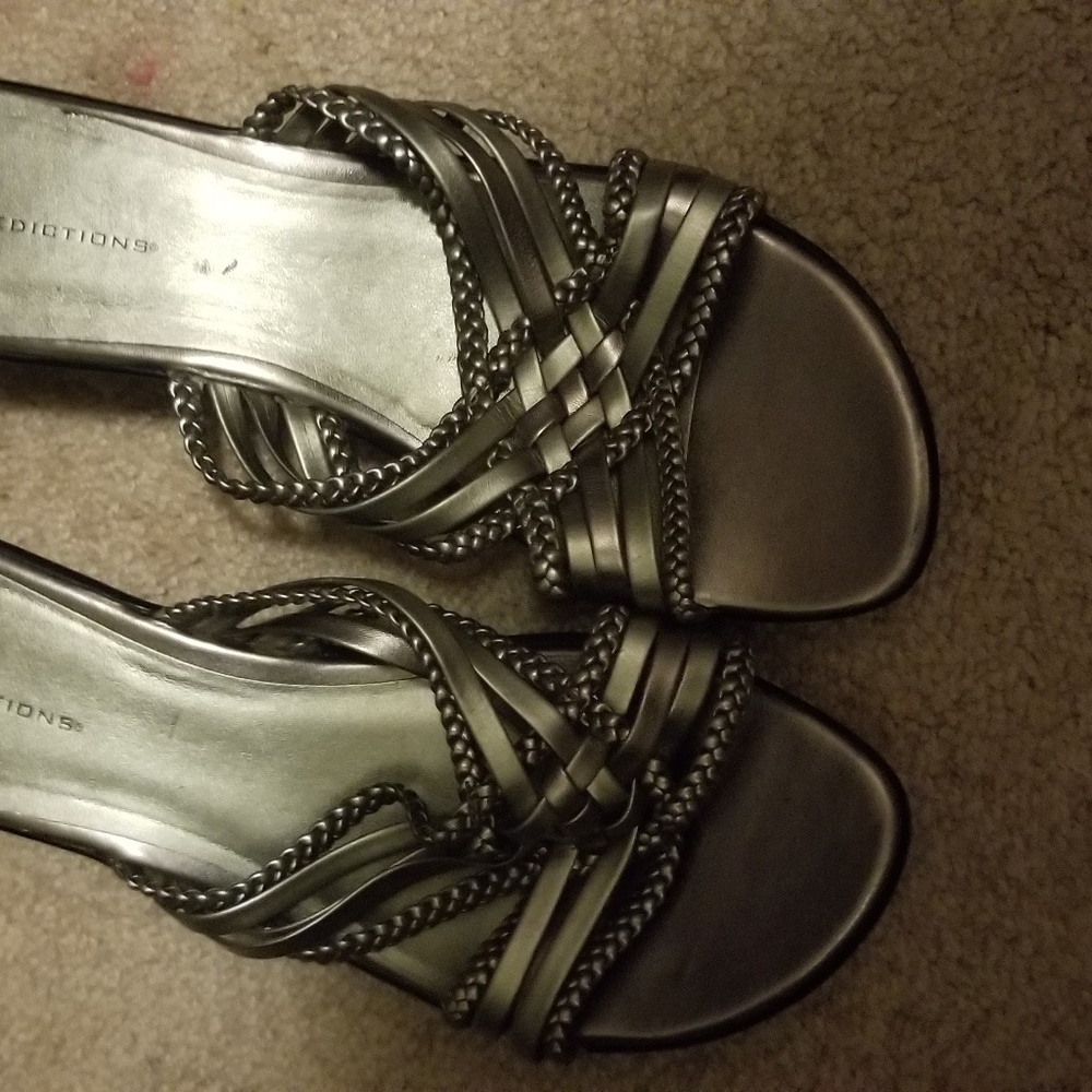 Silver sandals